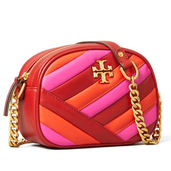 Tory Burch Handbags - Sold ! Tory Burch KIRA CHEVRON COLOR-BLOCK CAMERA BAG